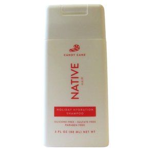 New Lot of 3 NATIVE Hair Candy Cane Holiday Hydration Shampoo 3 Fl.Oz.